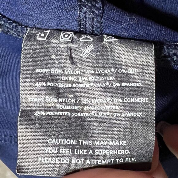 NOBULL Shorts Womens XS Navy Blue Just The Works High Rise Compression Made USA - Picture 7 of 12